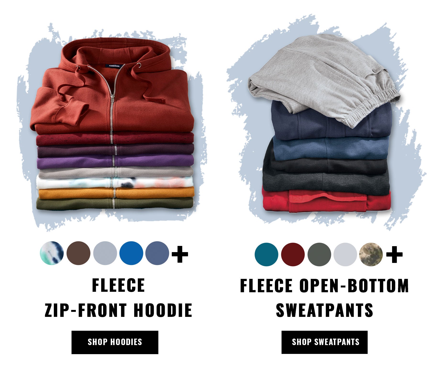 fleece zip-front hoodie - sjop hoodies