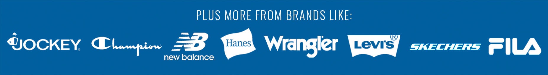 plus more from brands like champion, new balance, hanes