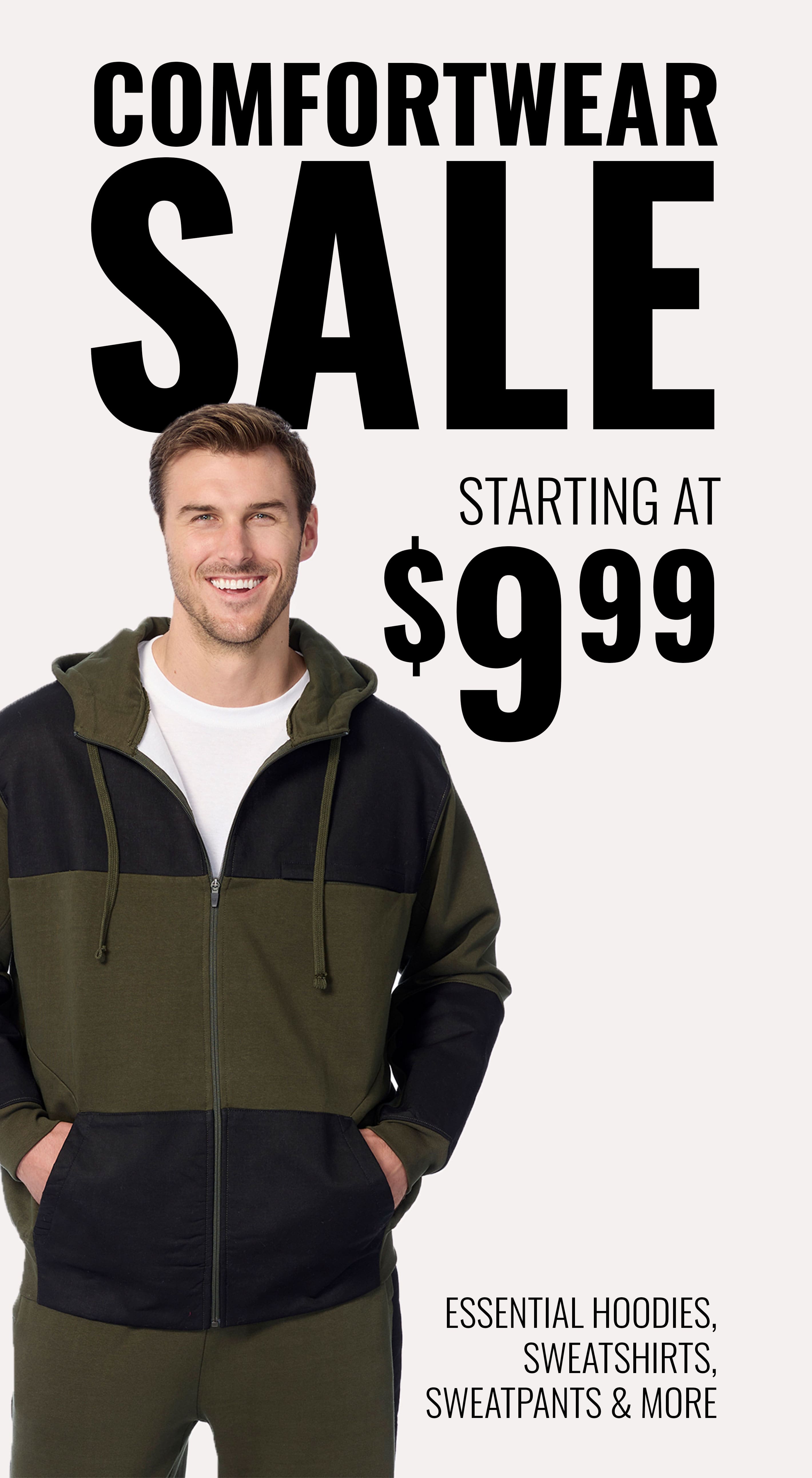 comfortwear sale starting at $9.99
